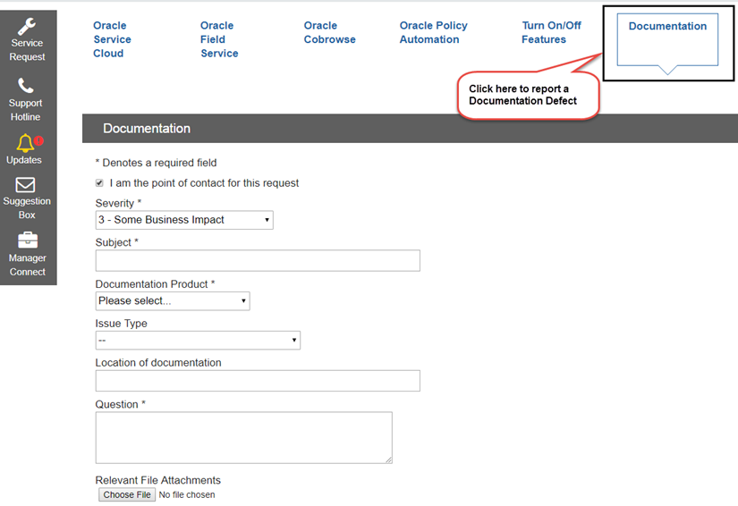 Oracle – Documentation and Support