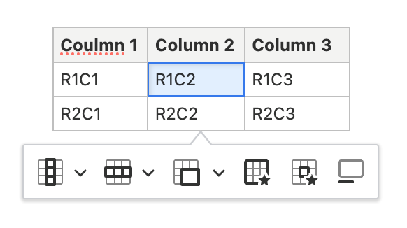 Image of table with 3 rows and 3 columns